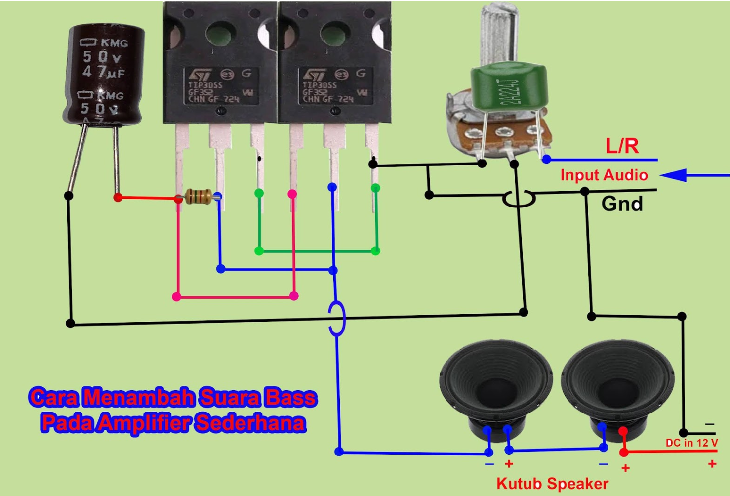 rangkaian bass booster sederhana