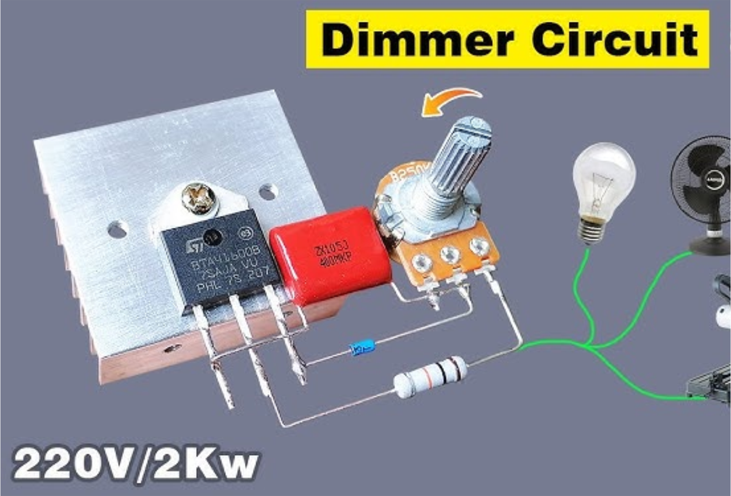 rangkaian dimmer ac 220v