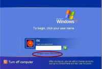 cara buat password komputer windows xp