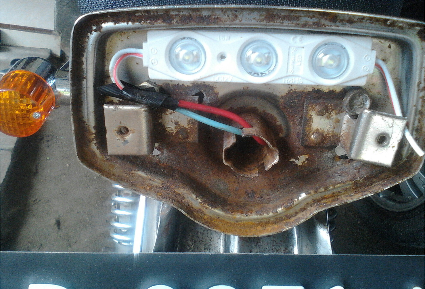 rangkaian lampu motor tanpa aki