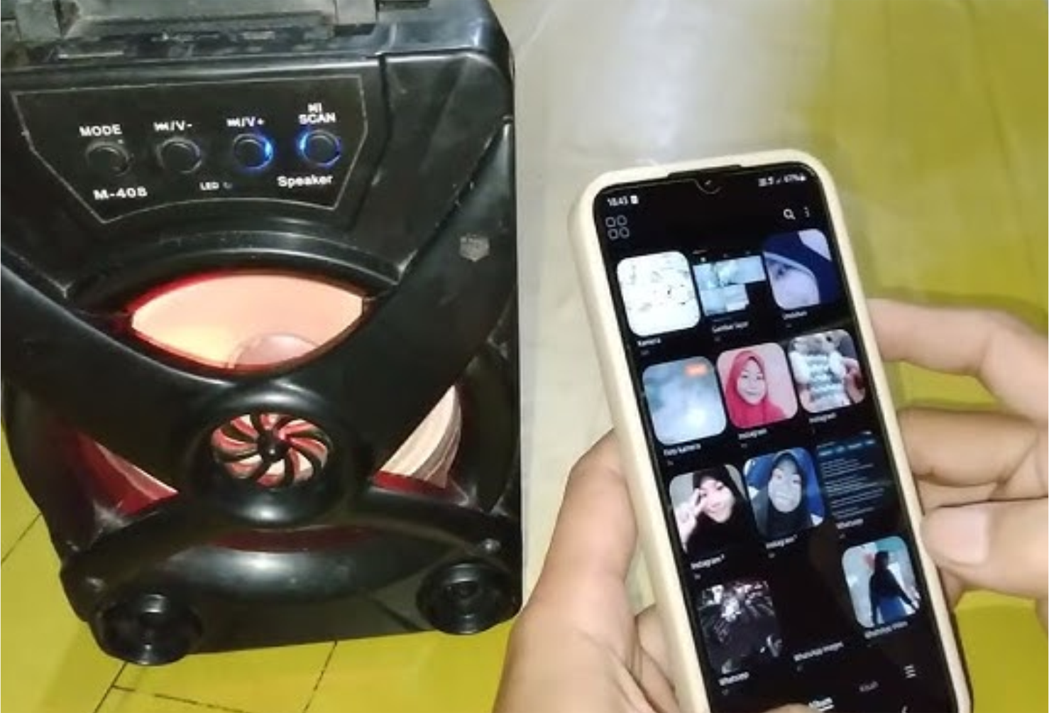 cara menyambungkan hp ke speaker bluetooth