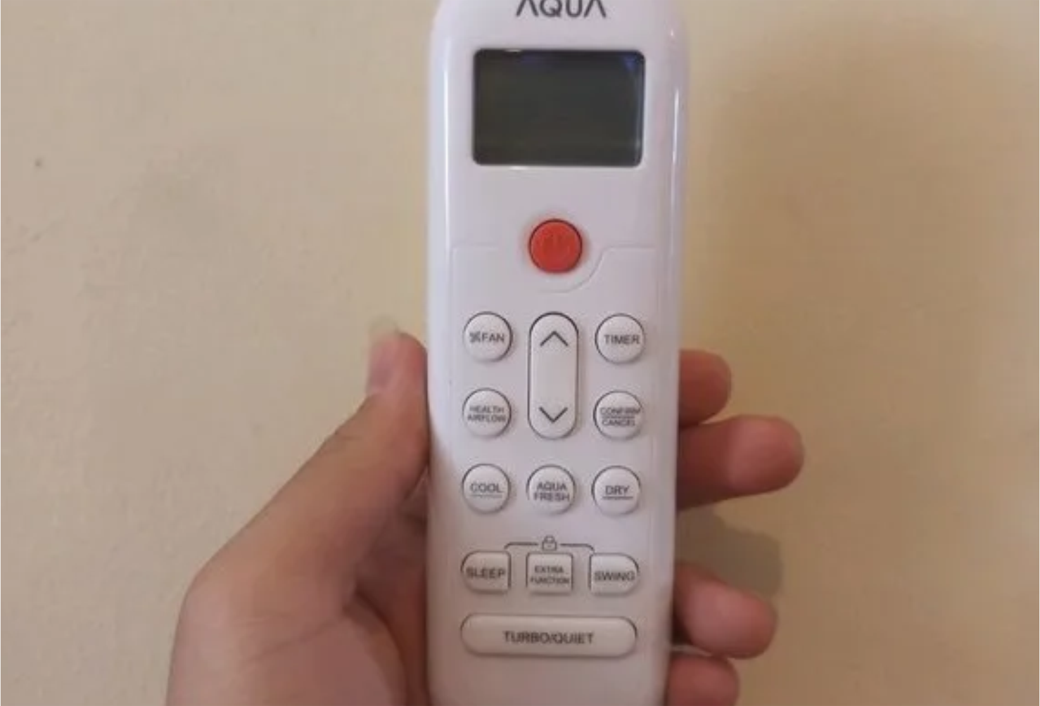 remot ac aqua terkunci