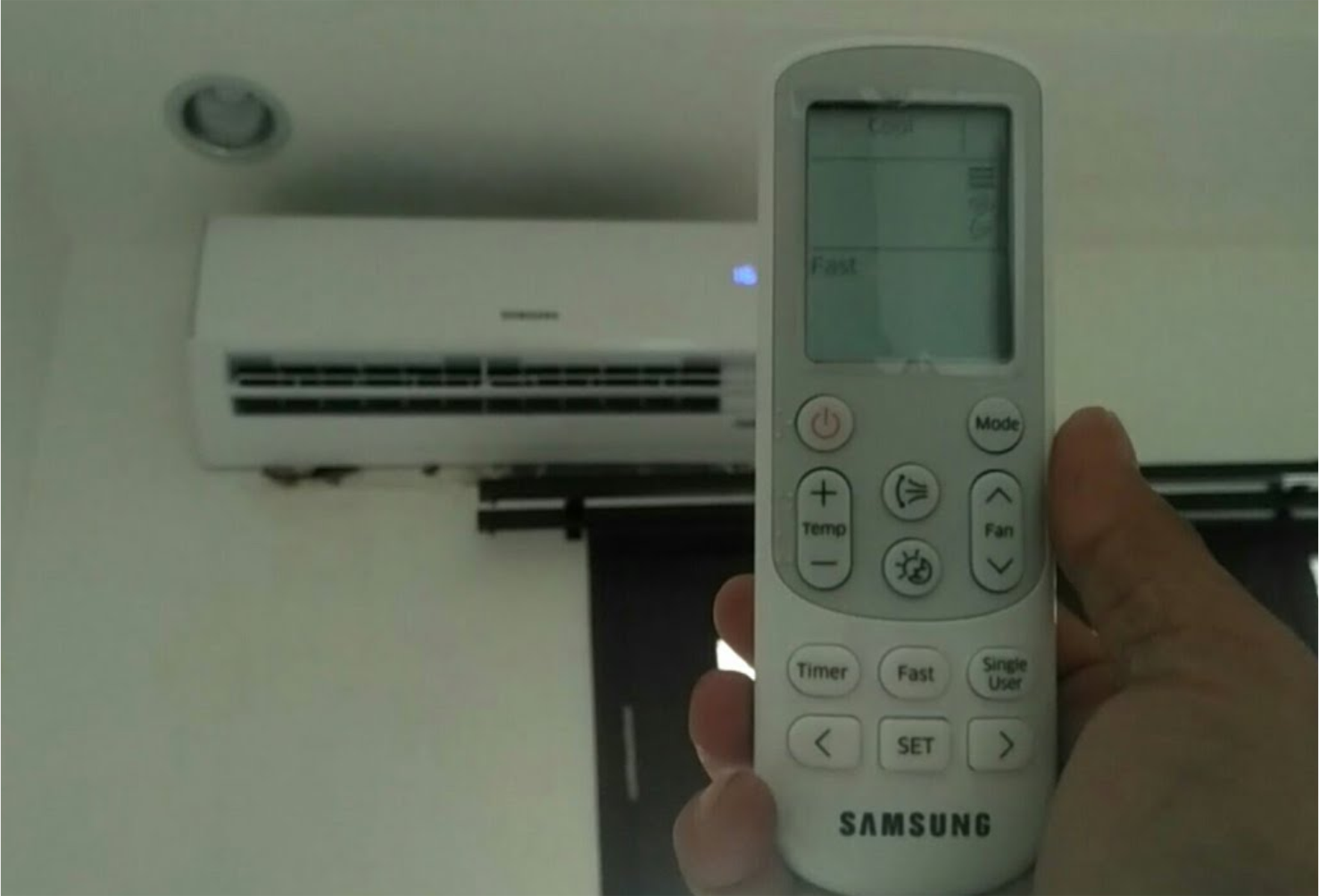 arti lambang pada remote ac samsung